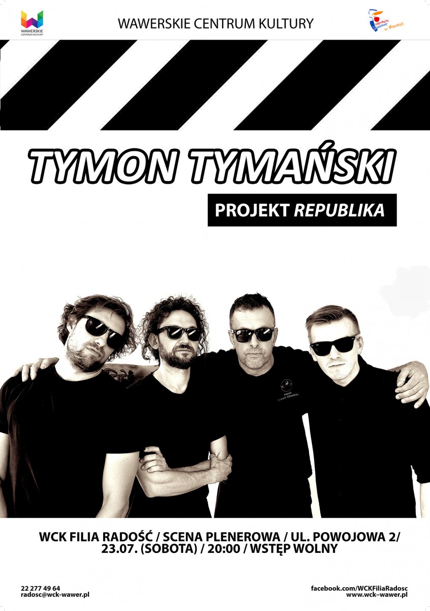 grupa 4 mężczyzn w czarnych koszulkach